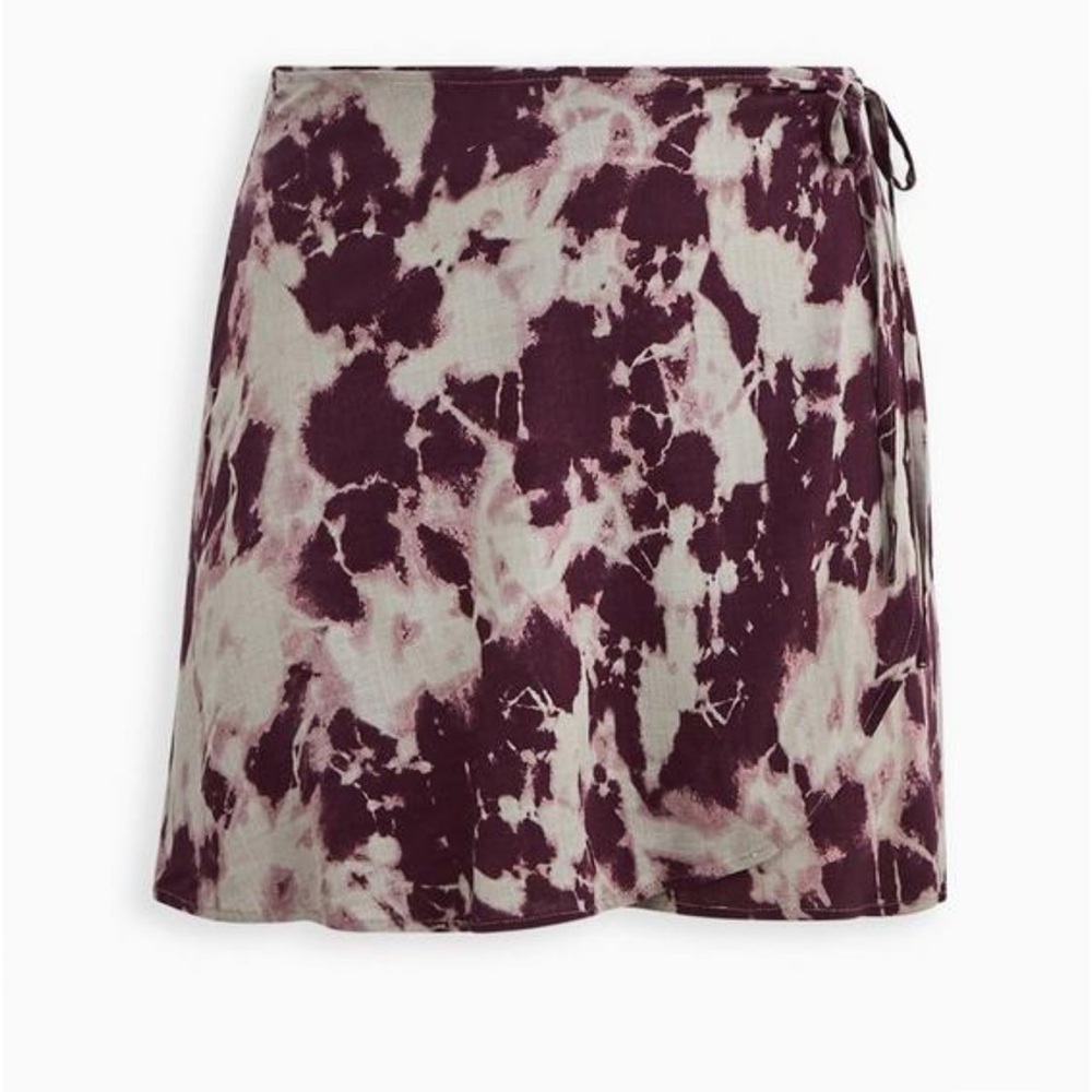 Textured Heather Wrap Skort